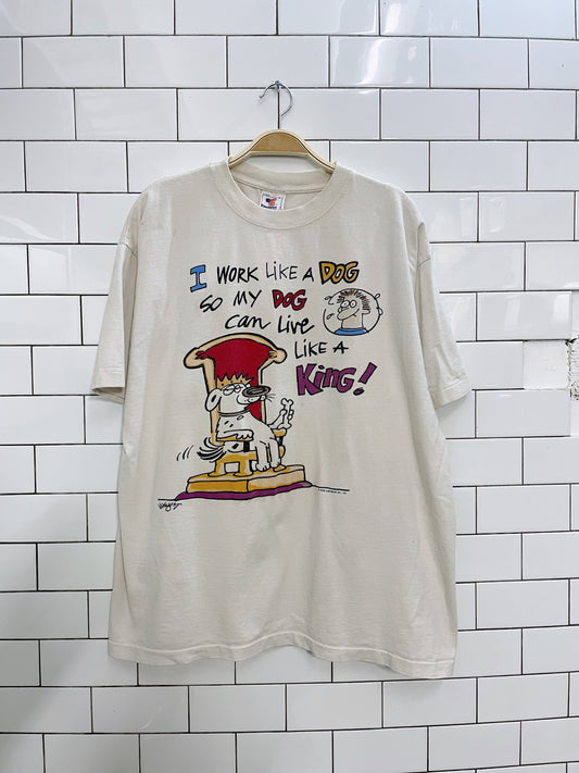 vintage 90s laid back dog tee