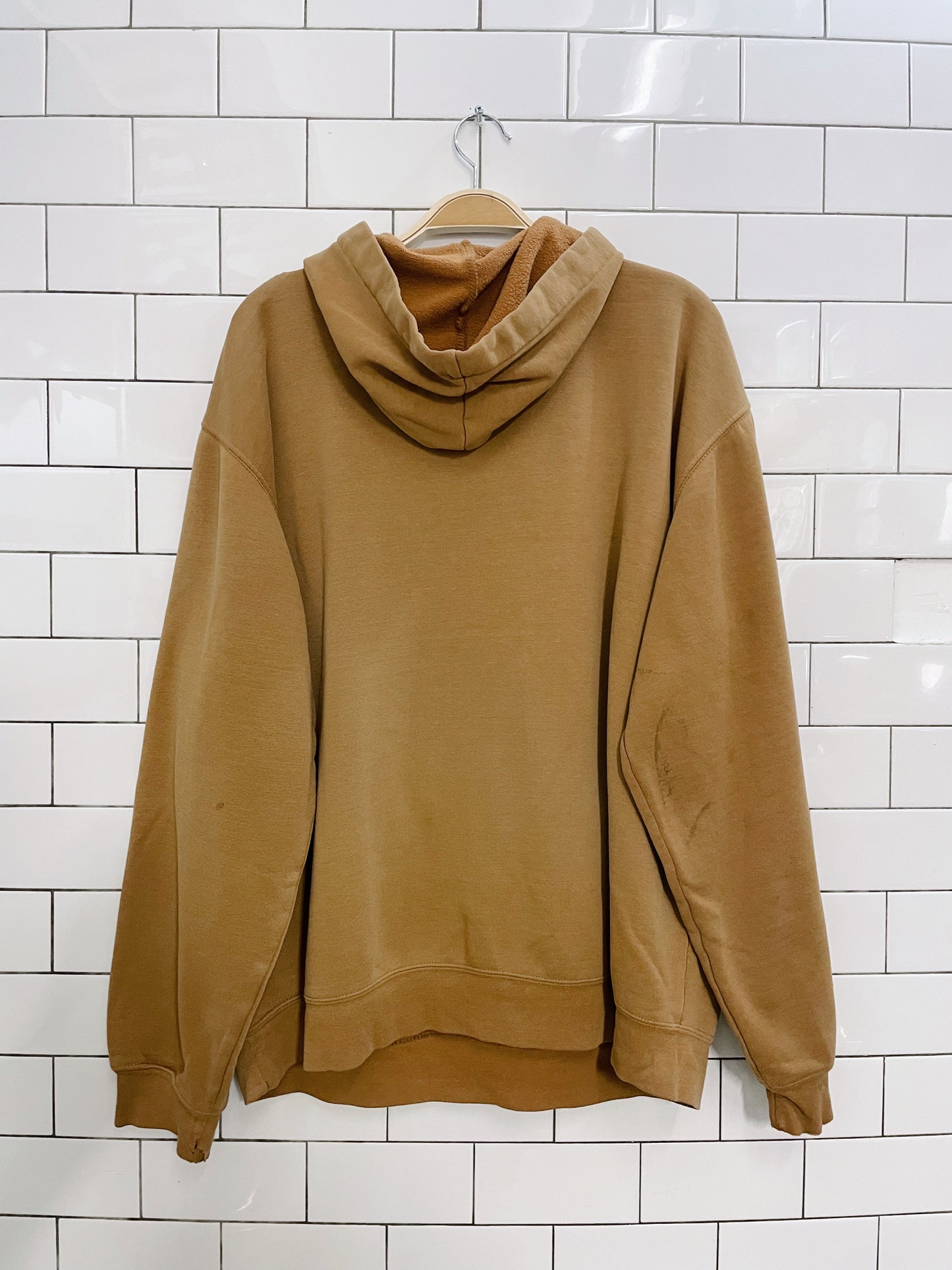 vintage 90s carhartt tan logo hoodie