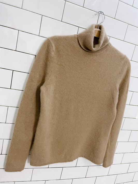 lord & taylor 100% cashmere camel turtle