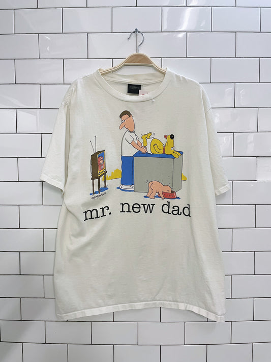 vintage 1992 jim benton mr. new dad tee