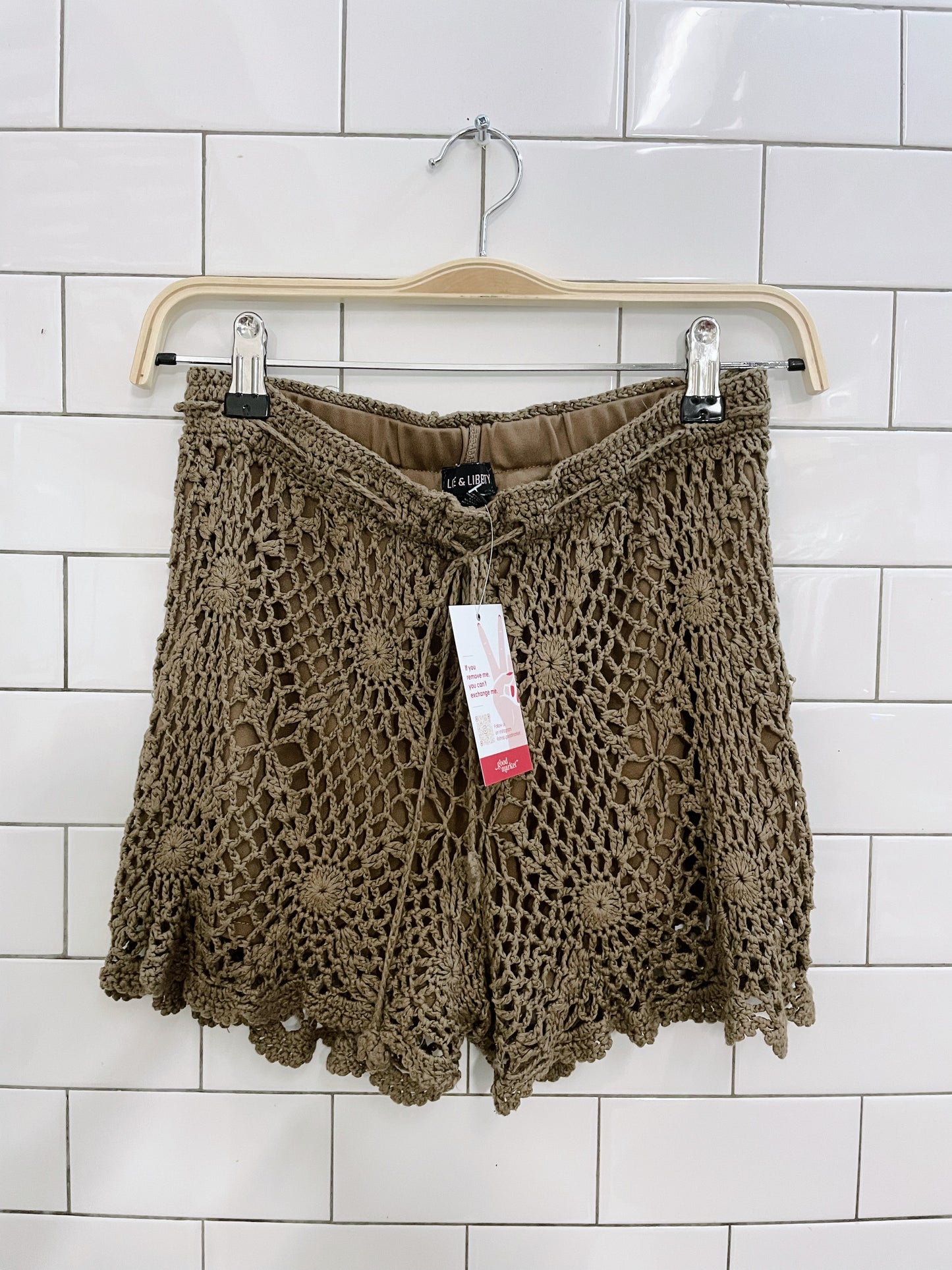 love & liberty crochet festival shorts