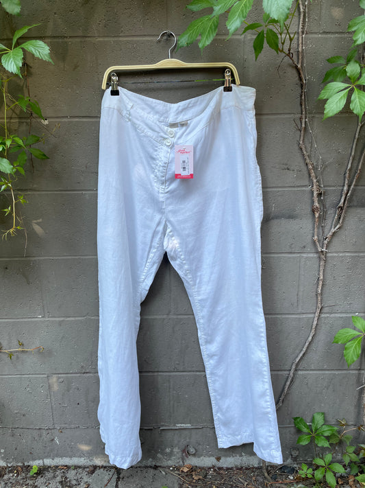 solo moda 100% linen pants