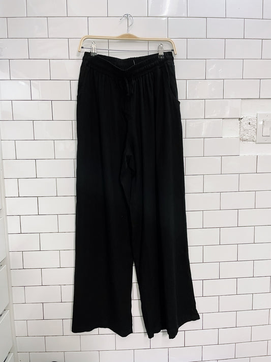 bailey linen-blend wide leg pants