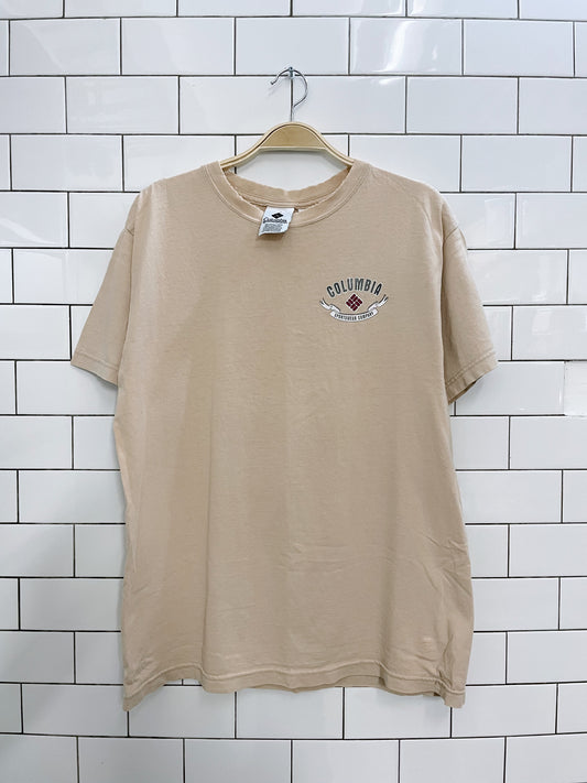 vintage 90s columbia gorpcore tee