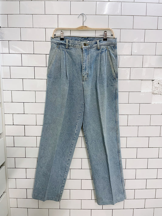 vintage st. michael high rise pleated jeans