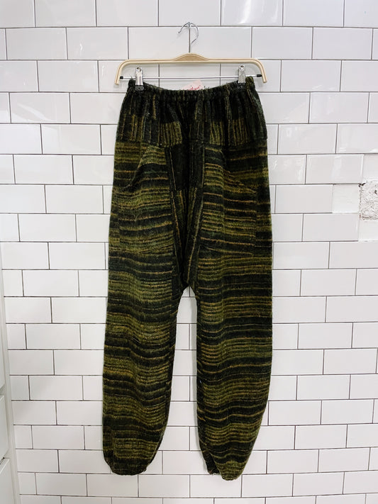 boho wooly lounge pants