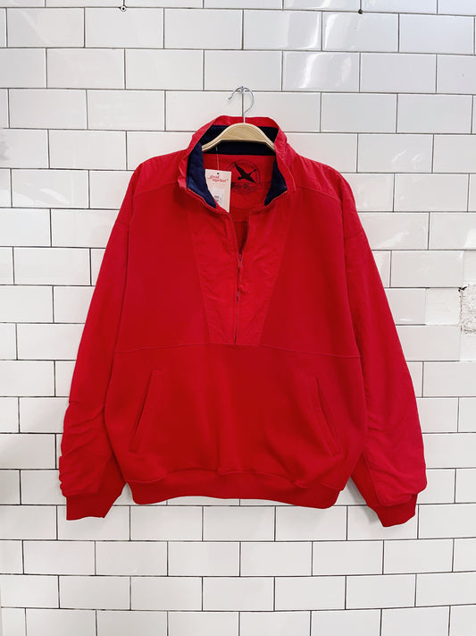 vintage 90s eddie bauer 1/4 zip trek sweatshirt