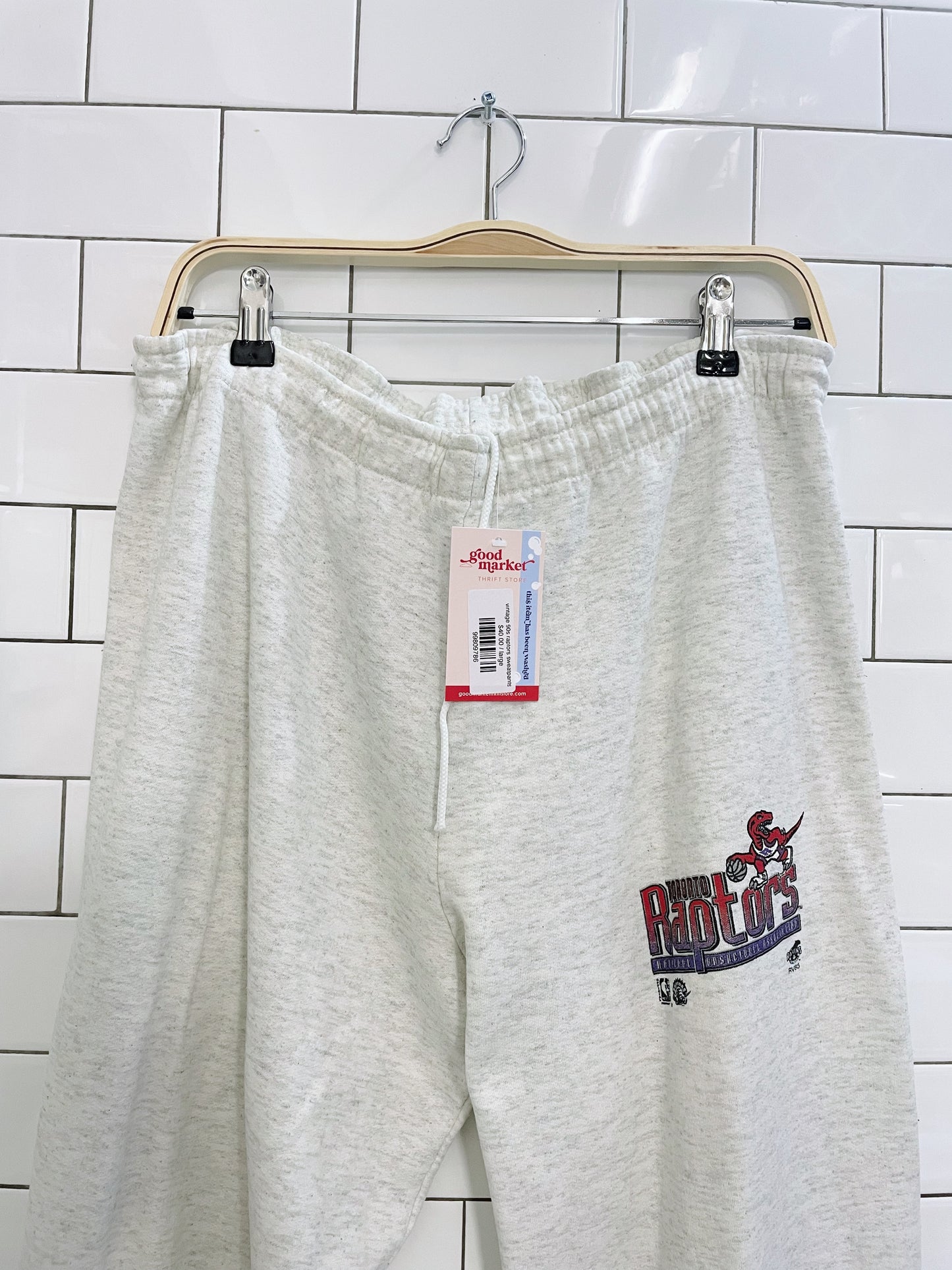 vintage 90s raptors sweatpants