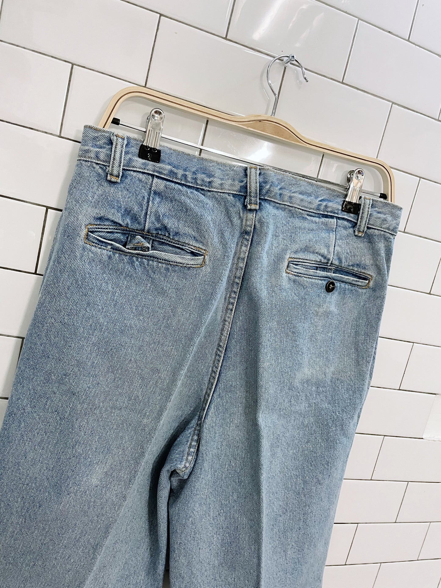 vintage st. michael high rise pleated jeans