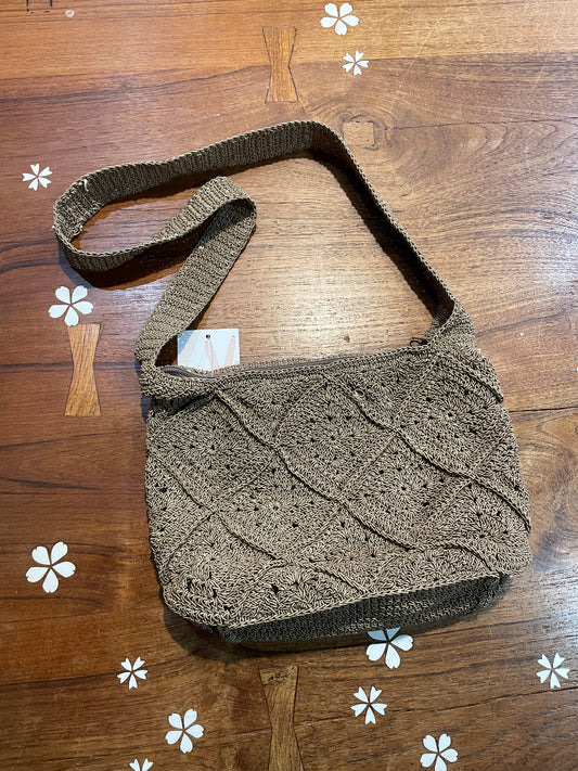 y2k jessica crochet shoulder bag