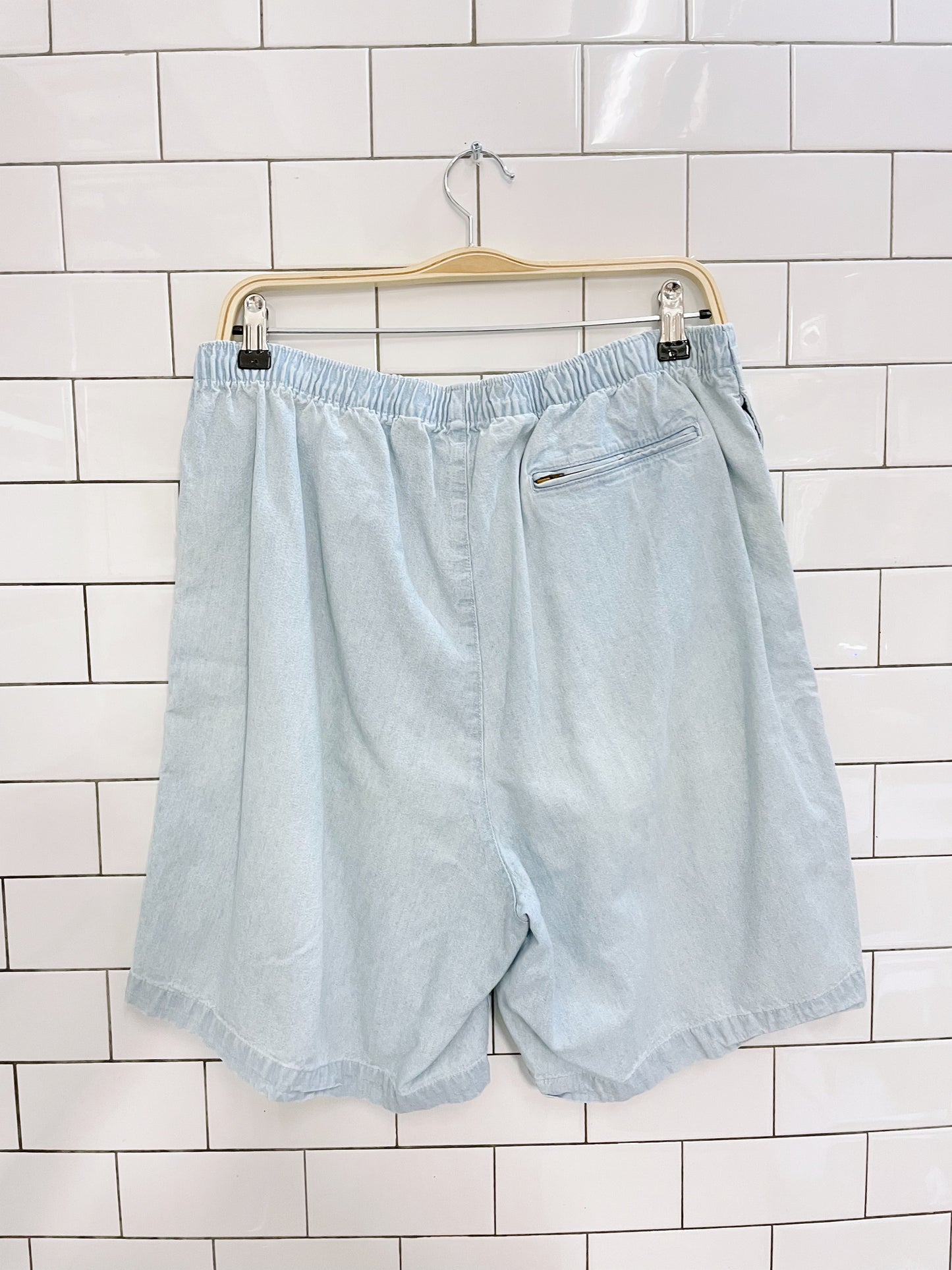 vintage 90s polo RL high rise long denim shorts