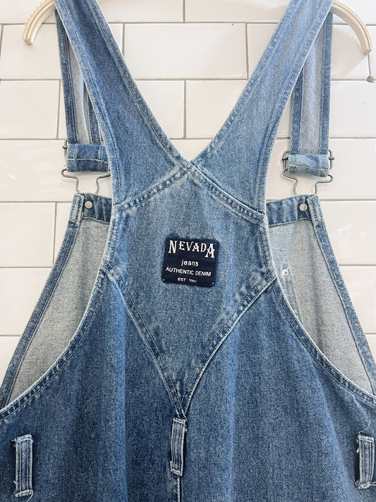 vintage 90s nevada denim overalls