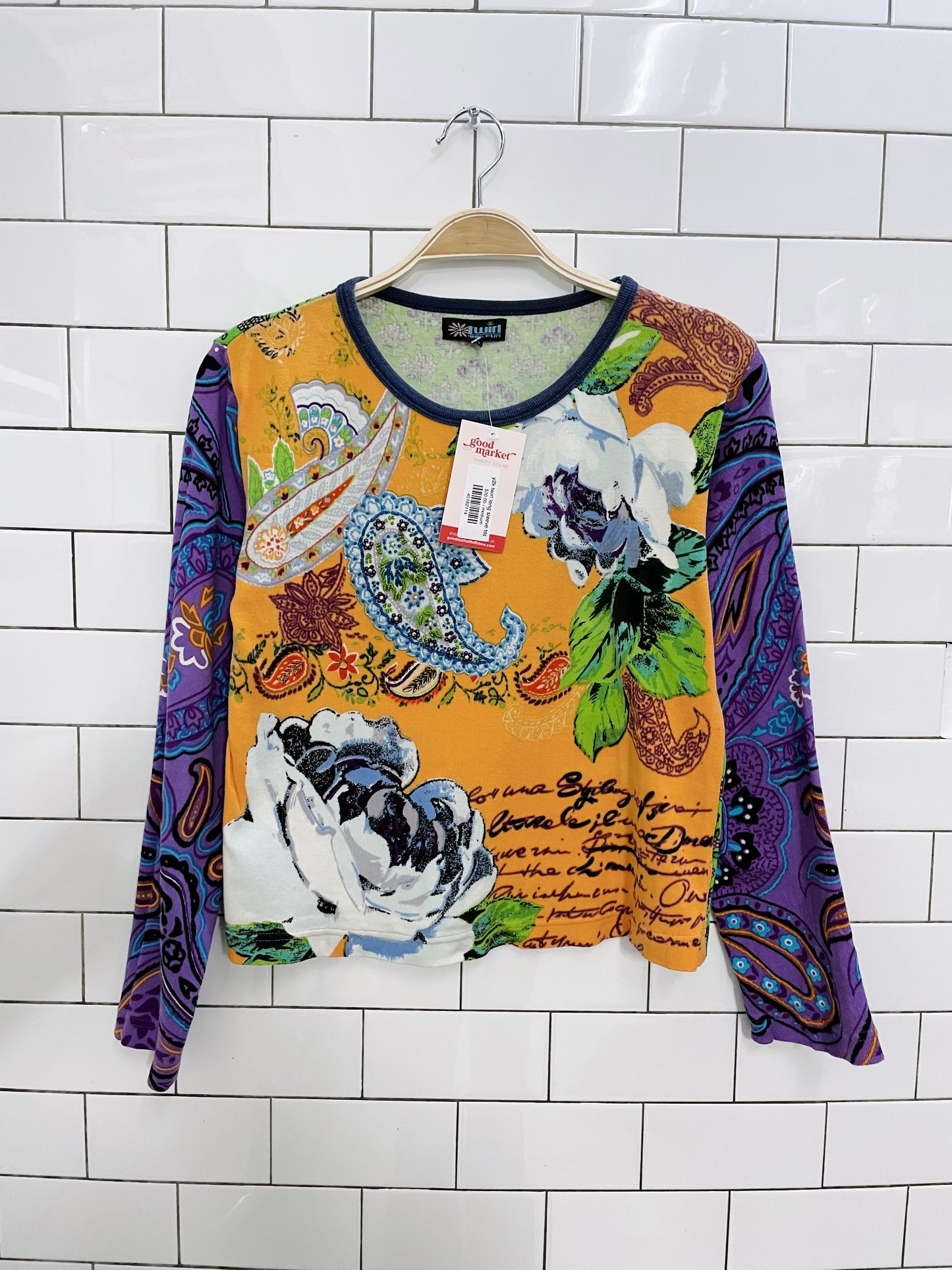 y2k twirl long sleeve top