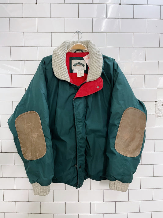 vintage windriver feather down bomber jacket