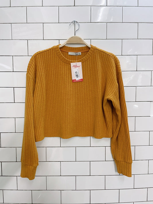 wilfred free golden ribbed crop long sleeve