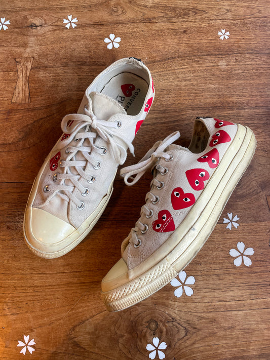 converse x commes des garcons sneakers