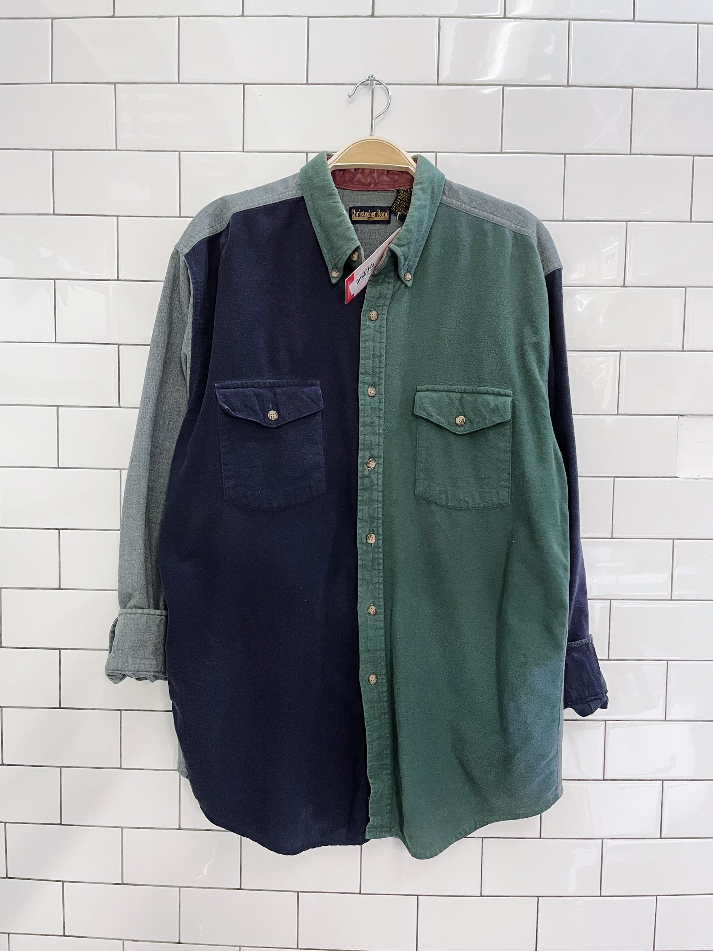 vintage christopher rand tommy colourblock shirt