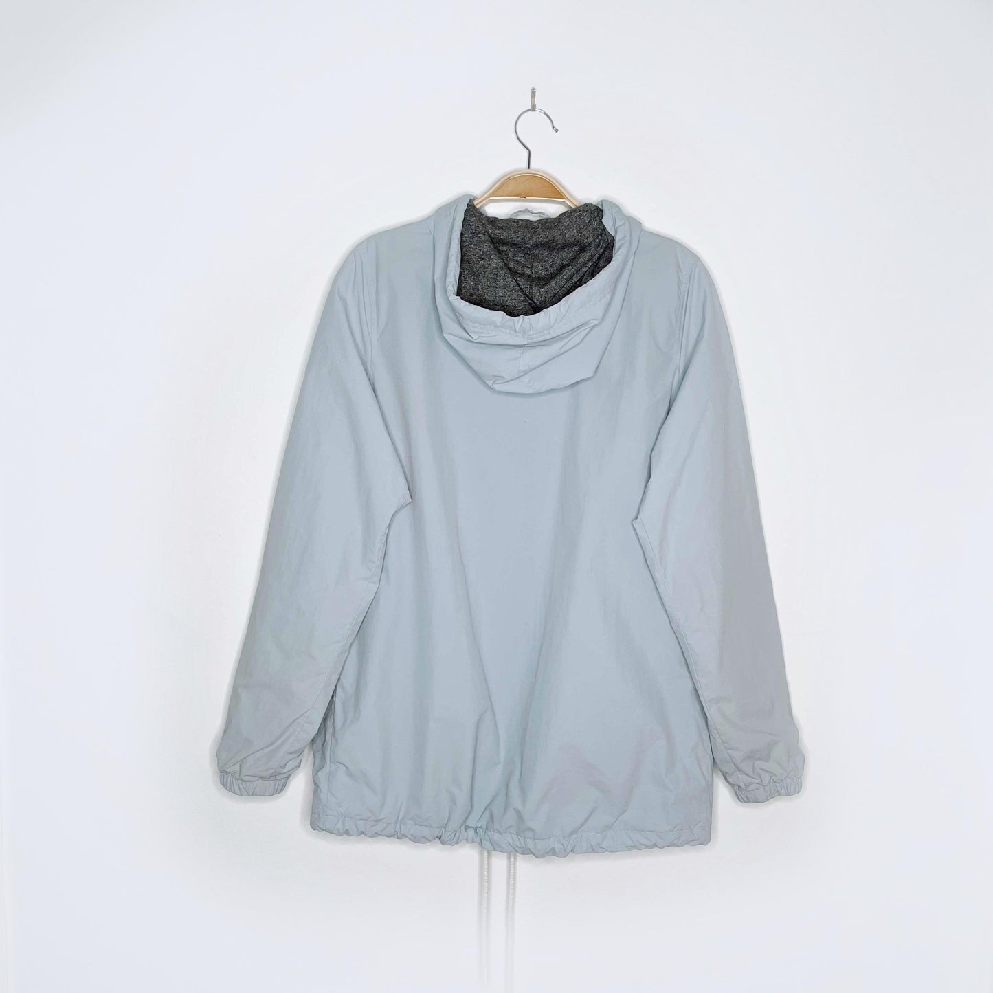 roots baby blue nylon snap button spring jacket