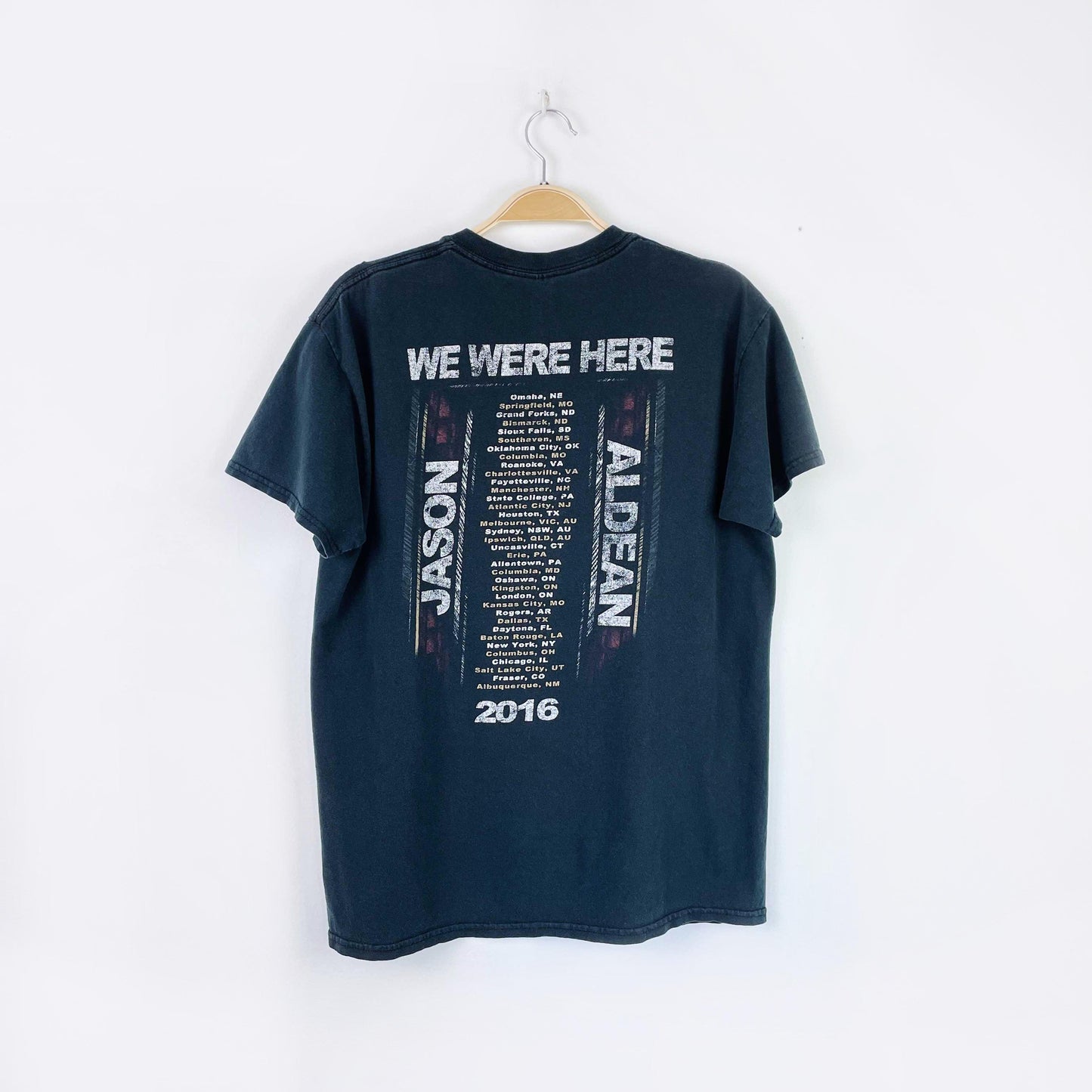 2016 jason aldean we were here tour tee