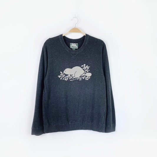 vintage roots beaver knit crew