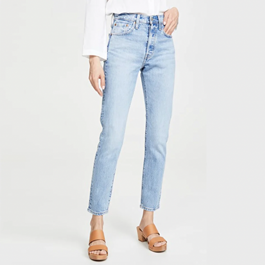 levi's 501 slim button fly straight jeans