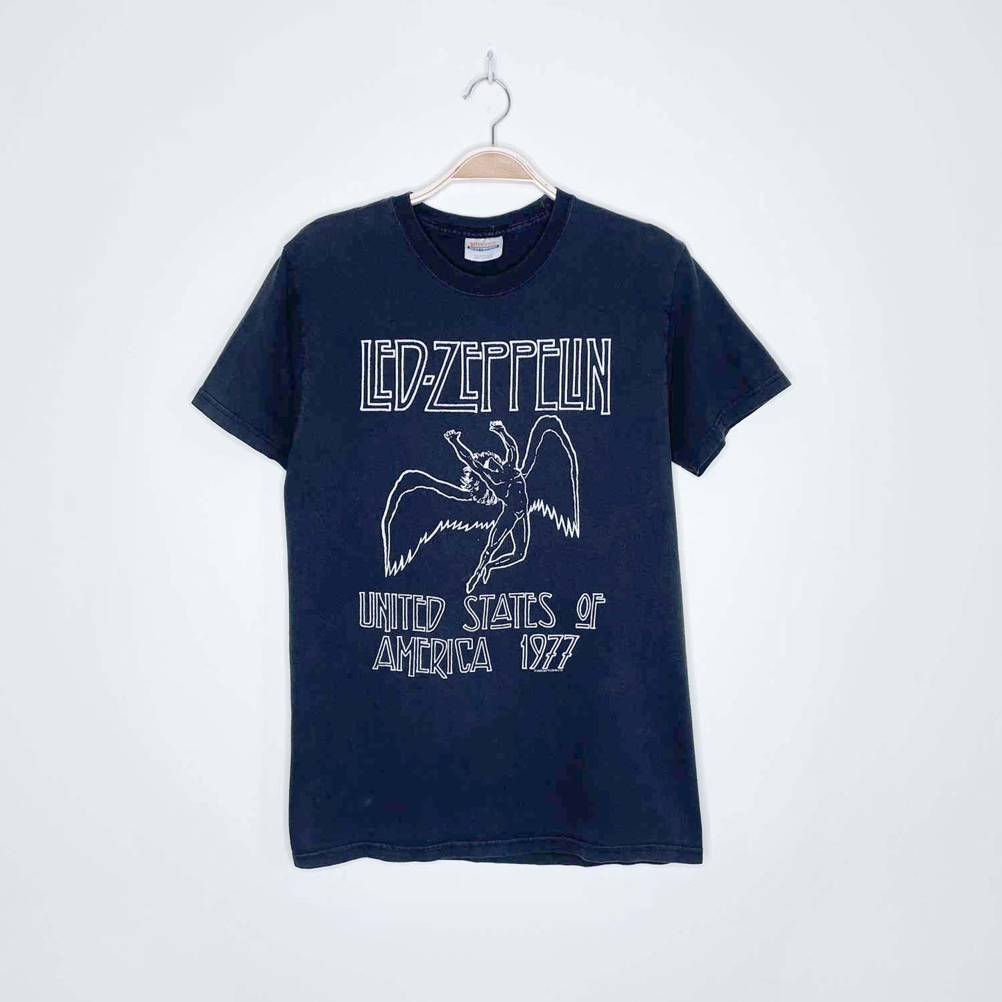 led zeppelin 2003 myth gem usa 1977 tee - size small