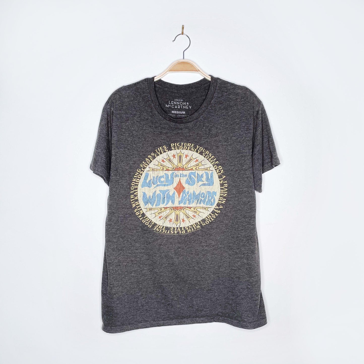 the beatles lucy in the sky graphic tee