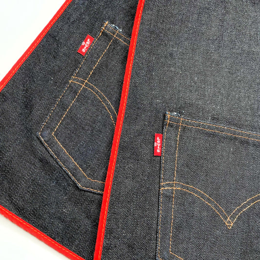 x2 levi's x fuji rock festival rework denim placemats