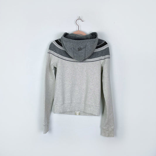 lululemon feel good remix hoodie light grey - size 4