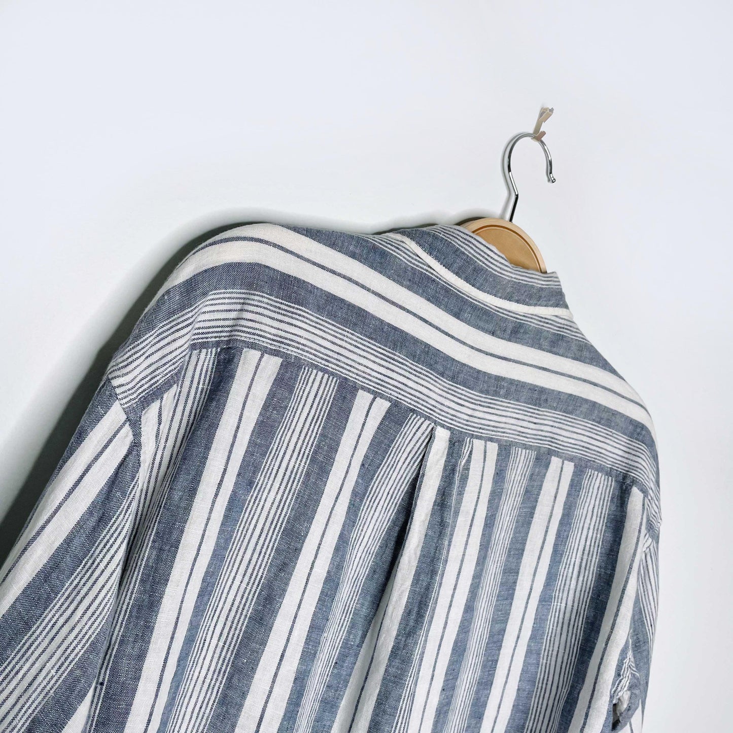 roots 2019 100% linen stripe shirt