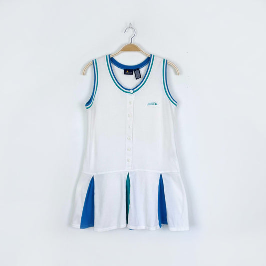 vintage liz sport pique polo pleated mini dress