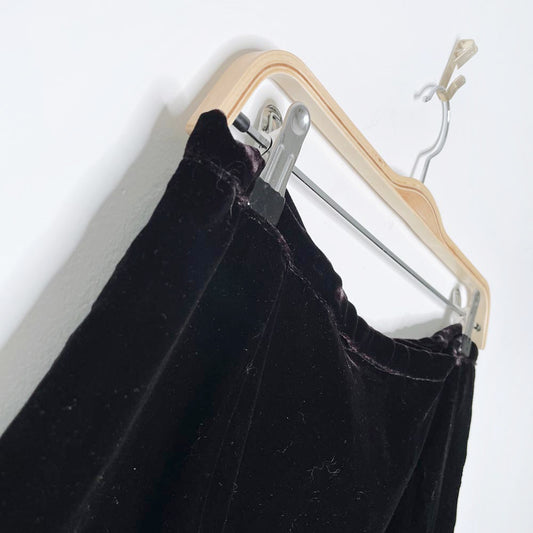 vintage handmade velvet midi skirt