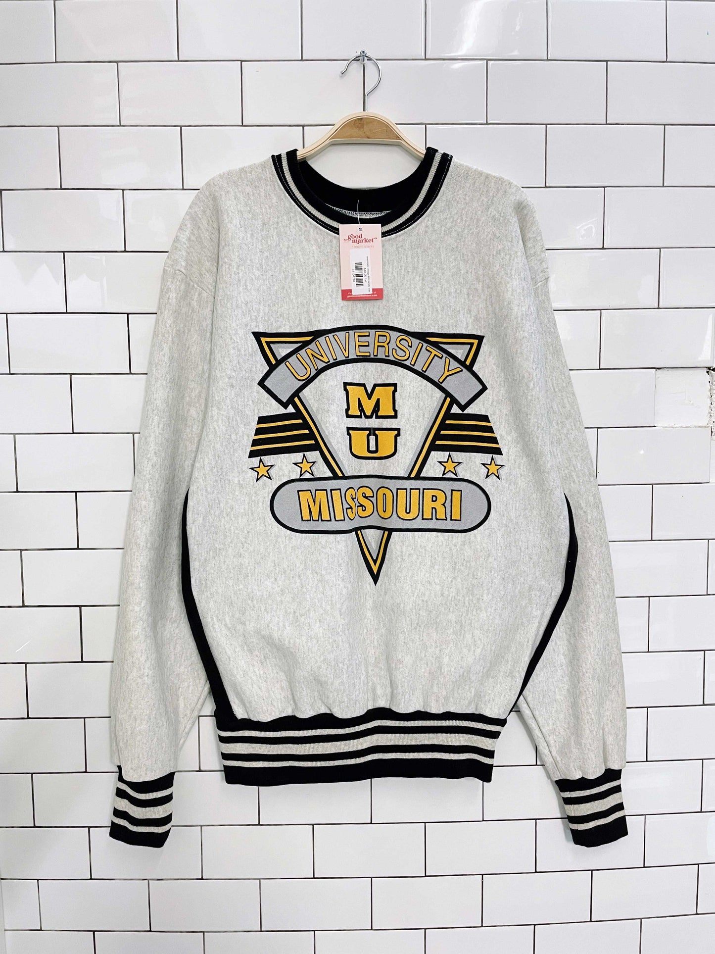 deadstock vintage MU varsity crew