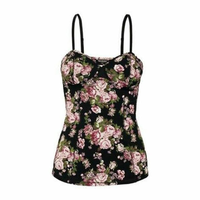 talula floral bustier tank