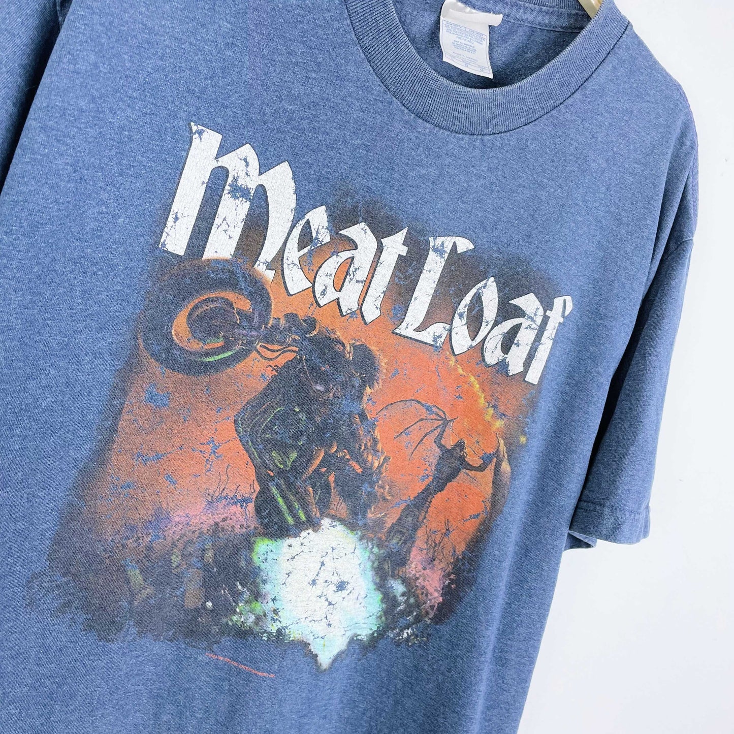 vintage 2003 meatloaf bat outta hell tee