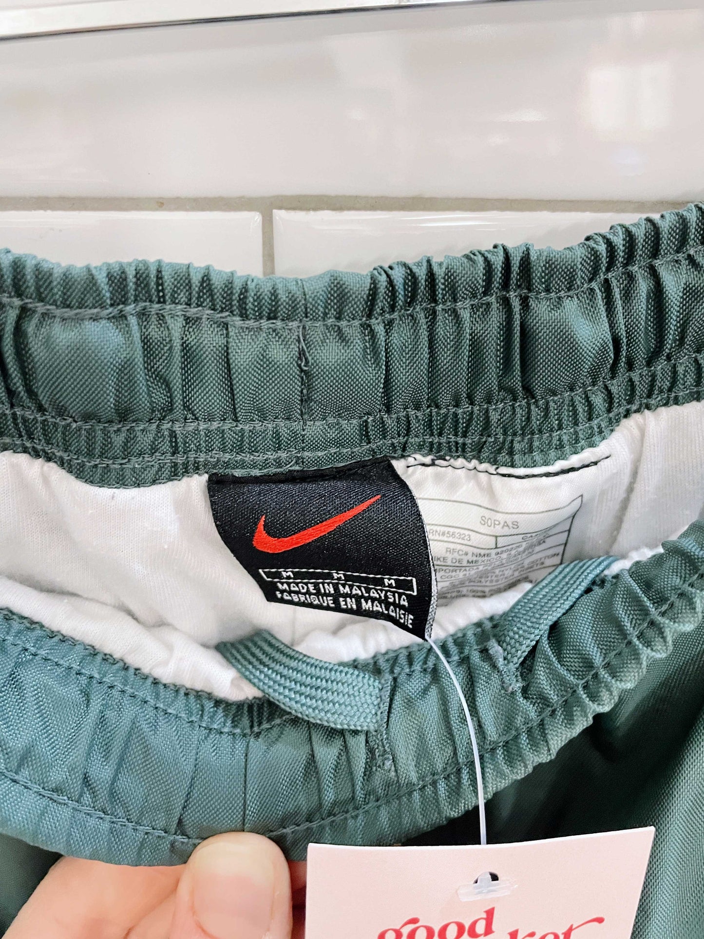 vintage 00s lined nike track pants