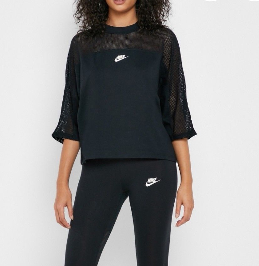 nike tech mesh oversized tee