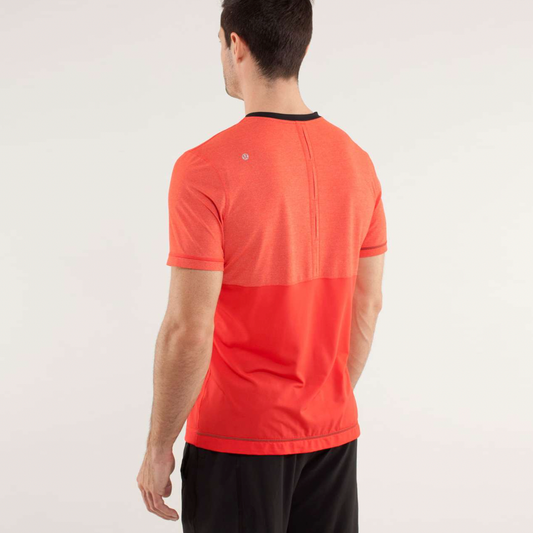 lululemon 2013 precise tee mesh - size large