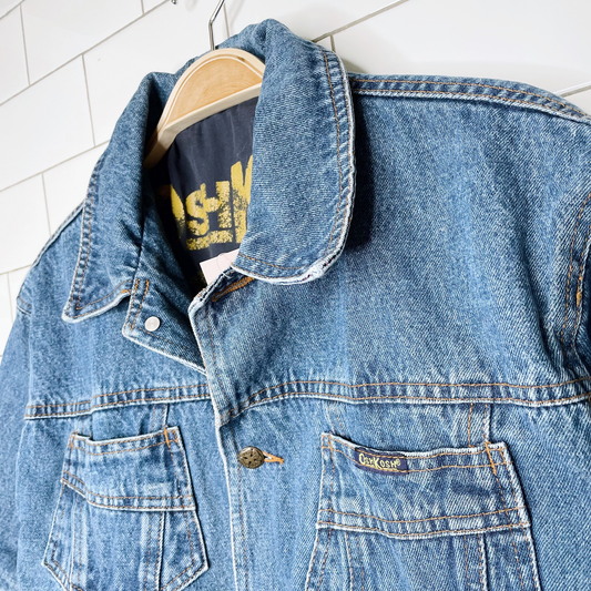 vintage oshkosh oversized denim jacket - size 4