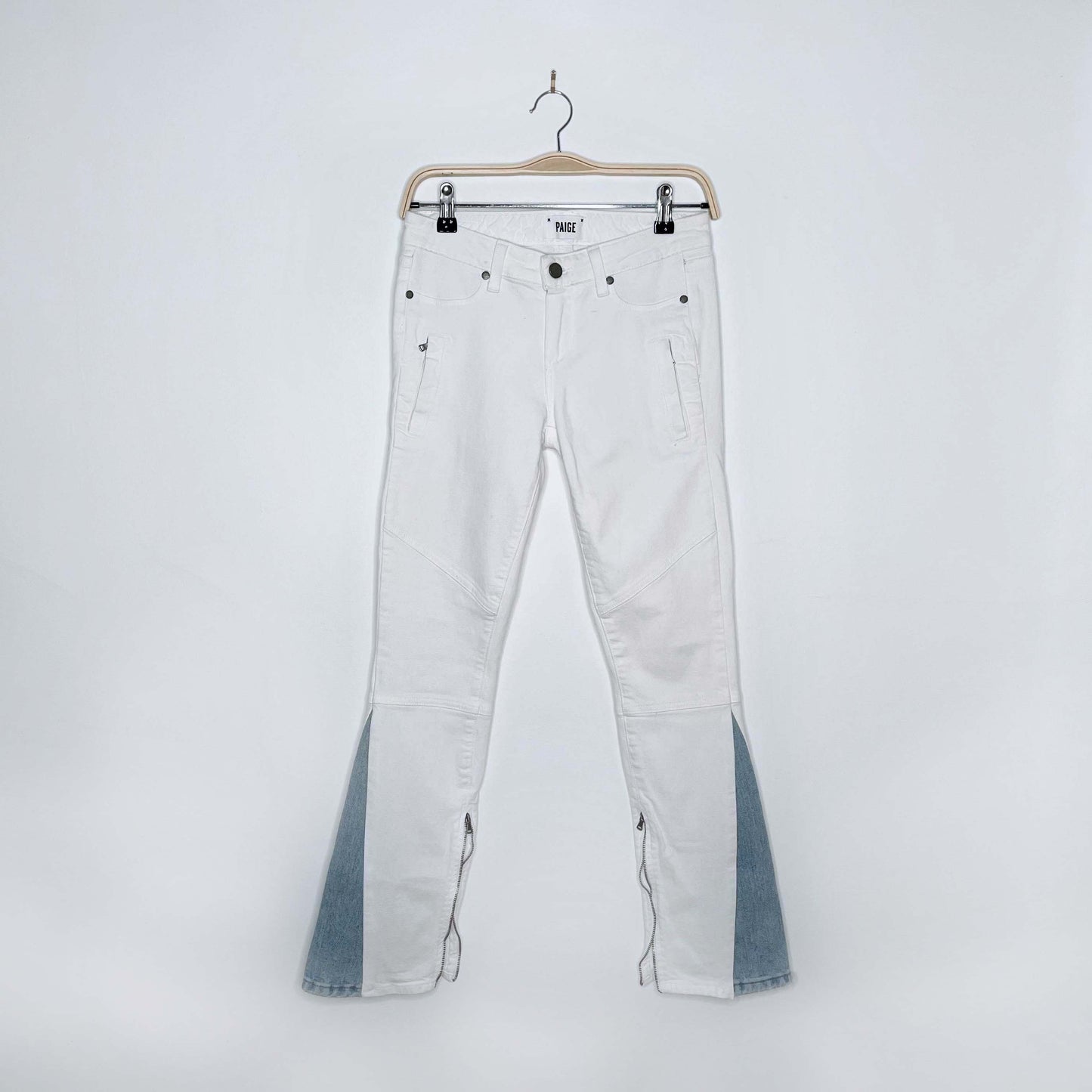 rework x paige jeans low rise kick flare