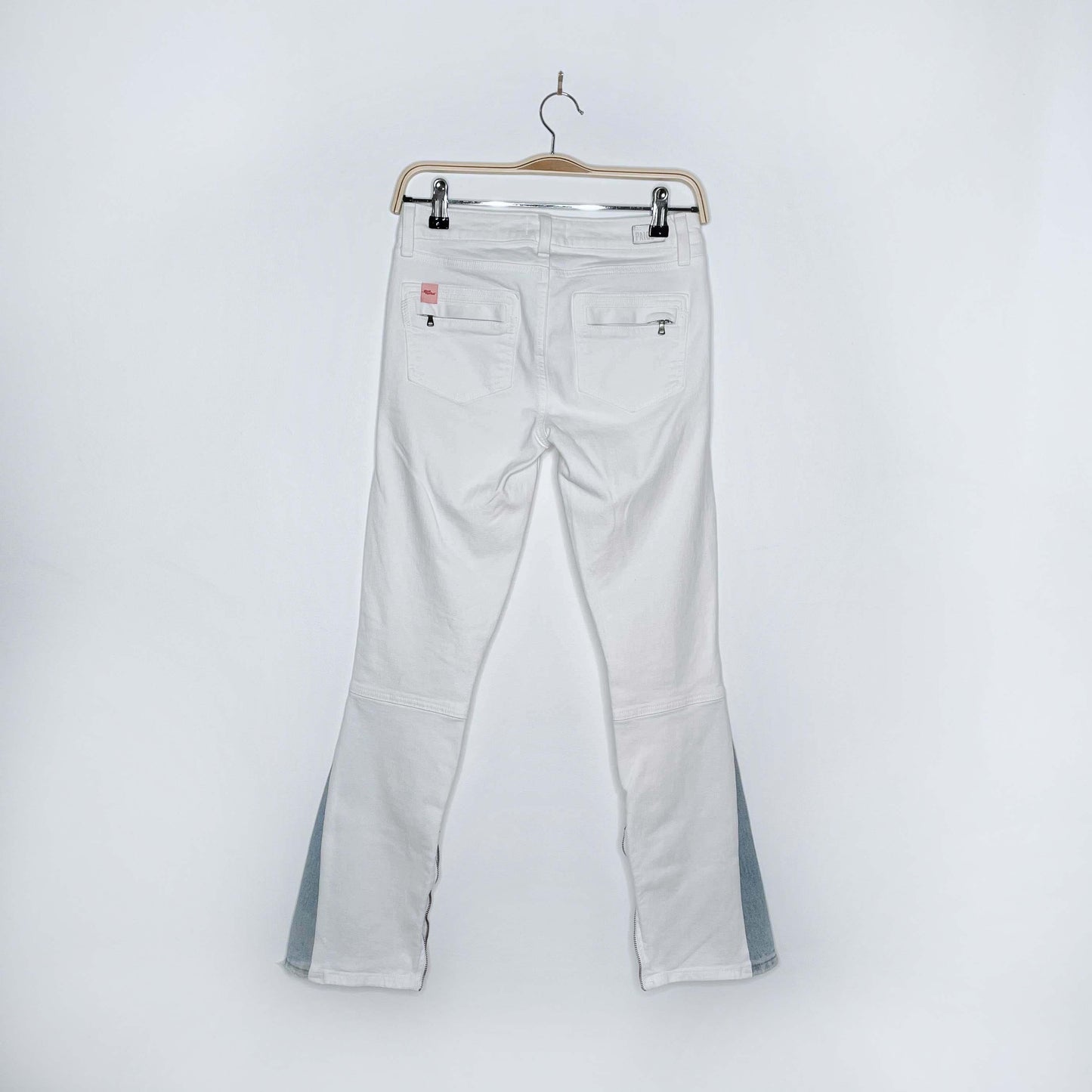 rework x paige jeans low rise kick flare