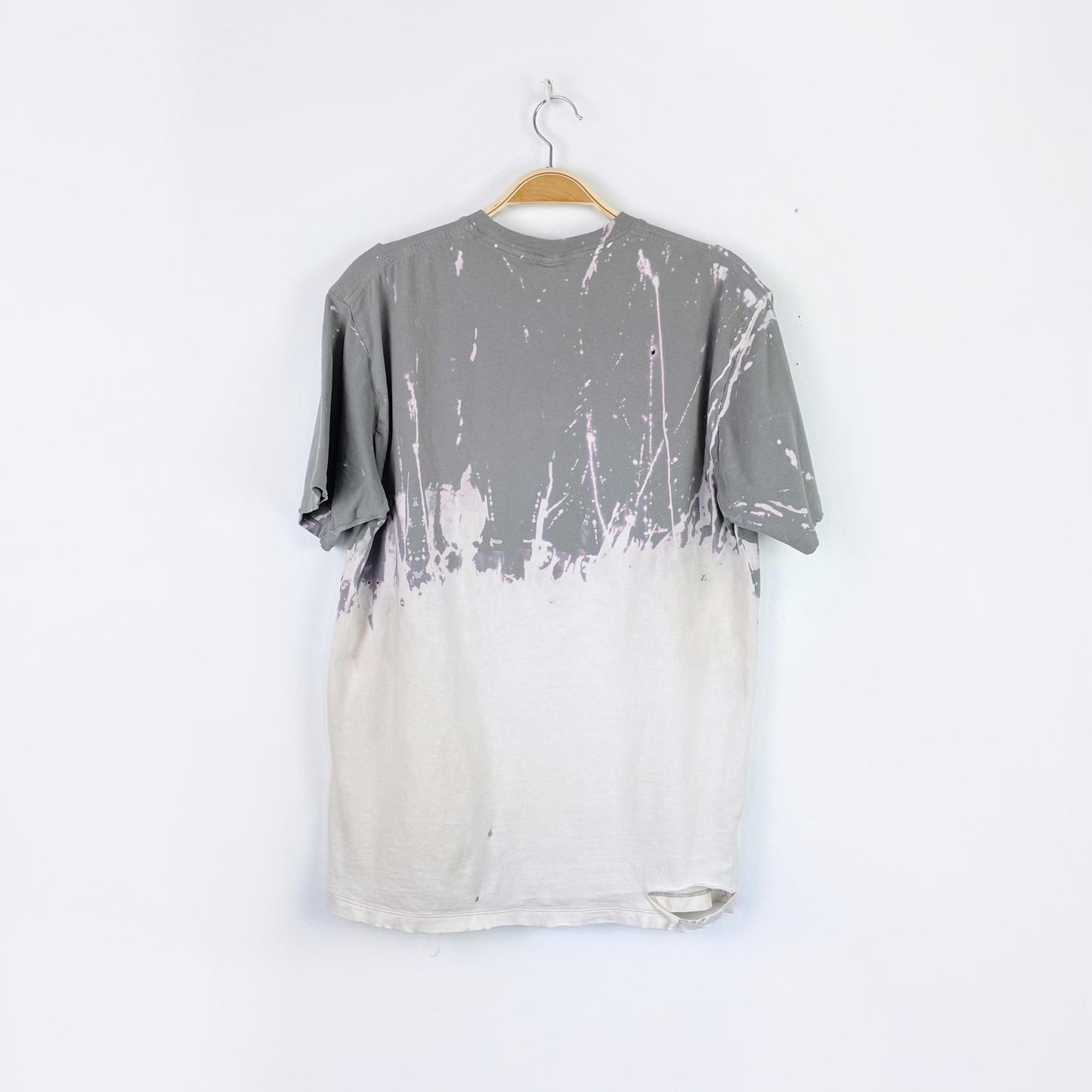 passport radio distressed bleach dye tee