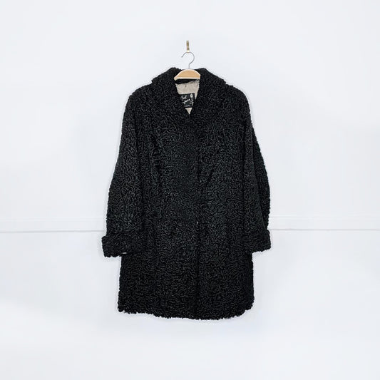 vintage carl kaufman NYC persian lamb coat