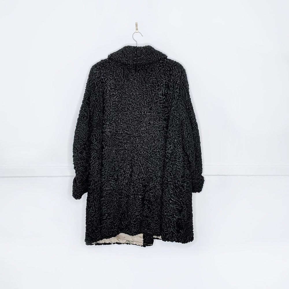 vintage carl kaufman NYC persian lamb coat