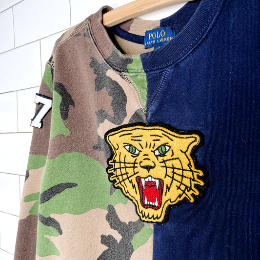 polo ralph lauren camo tiger sweatshirt - size 7