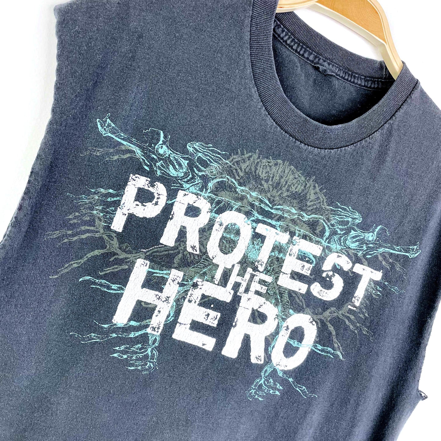 vintage protest the hero we feel nothing rework tee