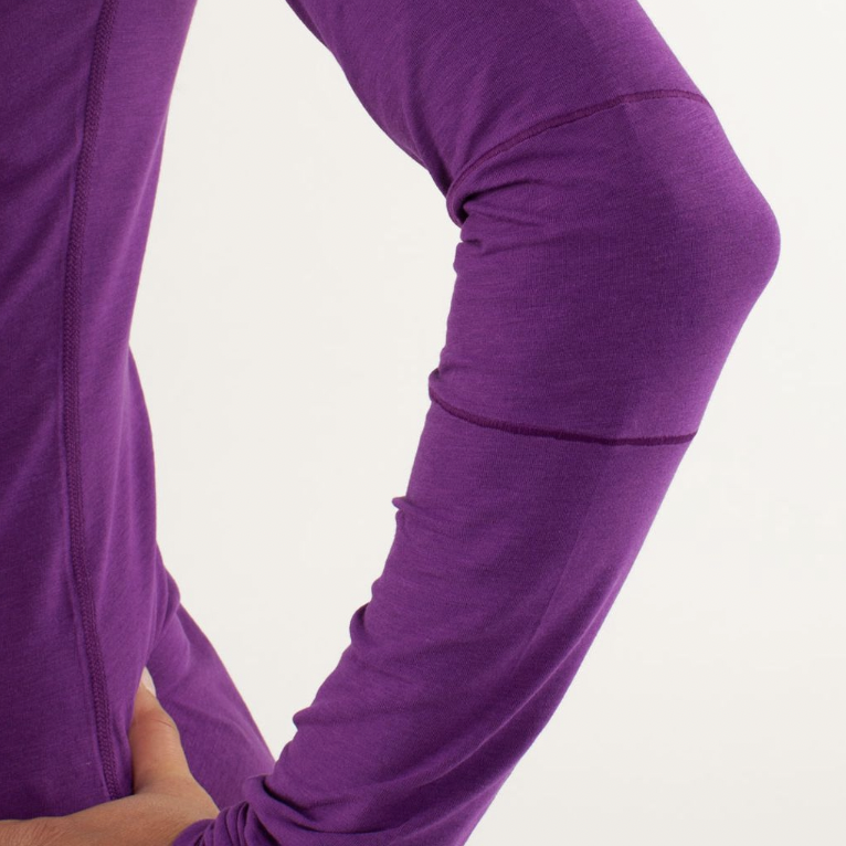 lululemon devotion long sleeve tee tender violet - size small