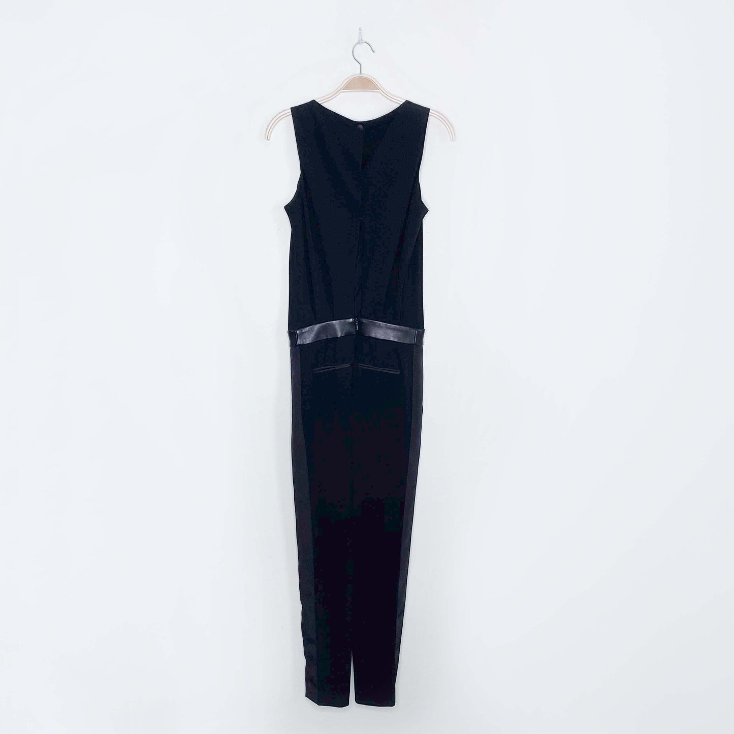 rag & bone leather trimmed jumpsuit - size 00