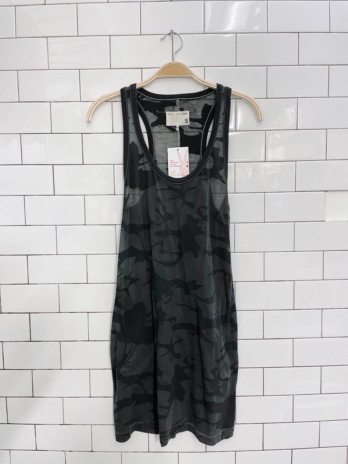 rag & bone knit camo tank dress