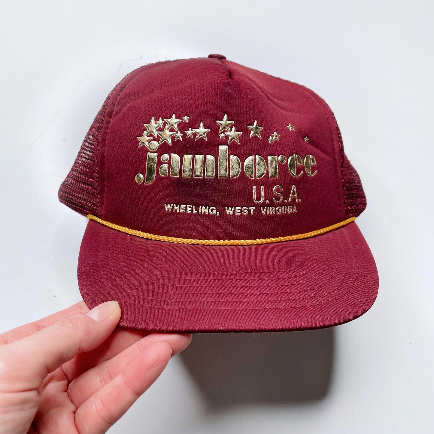 vintage jamboree usa bluegrass festival trucker hat